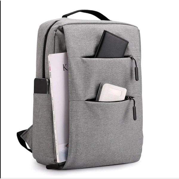 Miesten Business High Capacity Computer Bag Backpack Gray