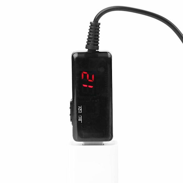USB Boost Converter Kabel 9V til 12V DC Step-up Transformer Linje med LED Display