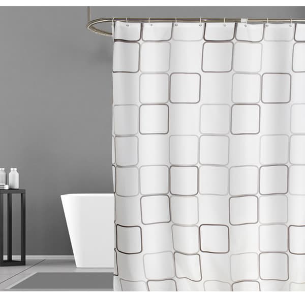 Vattentät tyg duschdraperi 72 X 72, polyester blomma badrock