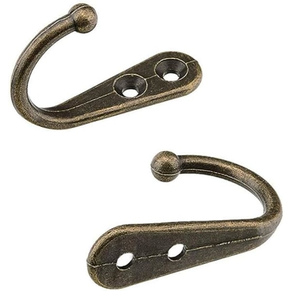 10 stk bronse enkel kroker veggkroker klesstativ bronse tone montert