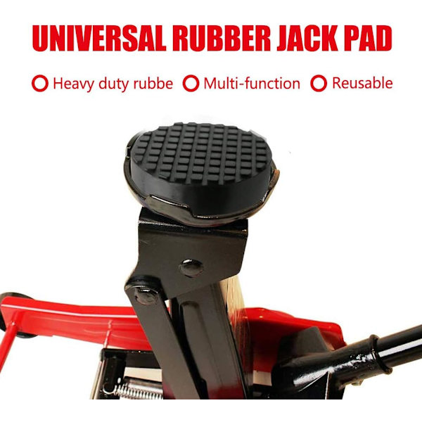 2 stk. Universelle Gummi Jack Pads, Gummi Buffer Block, Biltilbehør til Jack
