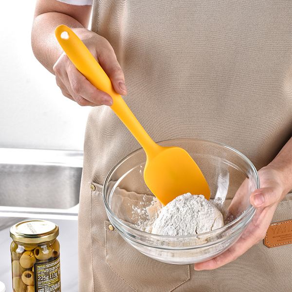 Silikonskedspatelset, värmebeständig flexibel gummiskrapa, matlagning, blandning, bakning, köksredskap, set med 6