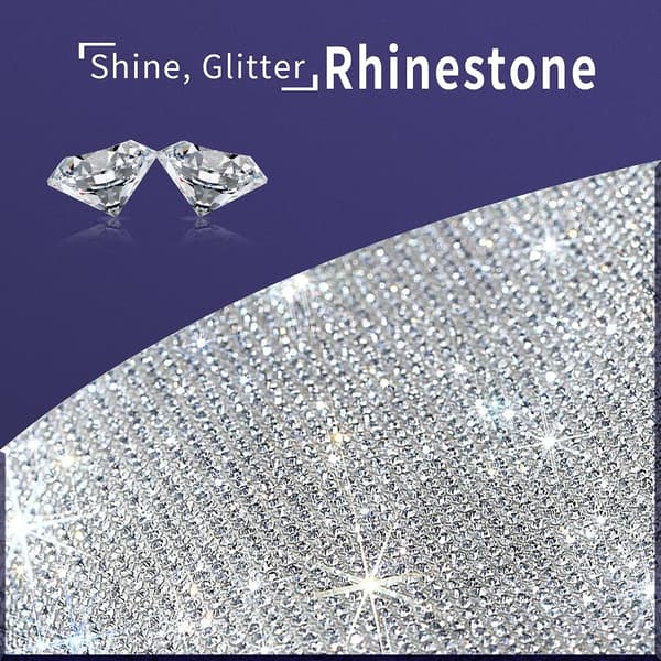 Bling Bling Bilstickers med Rhinestones - 8 st Bling Bilskydd