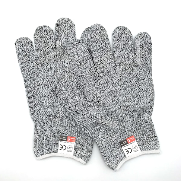 1 par skærefaste handsker, niveau 5 skærefaste handsker, XL-24,5 cm