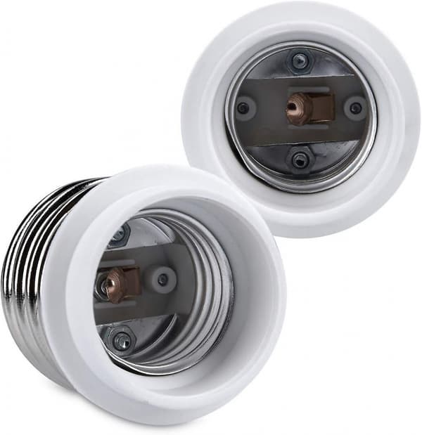 10x Sockeladapter - 10x E40 til E27 Sockelkonverter - E27 Base Lamp Holde