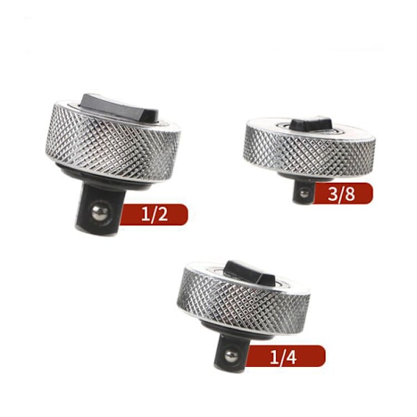 3 stk Mini Stål Reversibel Ratsj Nøkkel, Finger Ratsj Sokkel, Reversibel Ratsj Håndtak 1/4 3/8 1/2 Tomme Driv, Kompakt Ventilhus