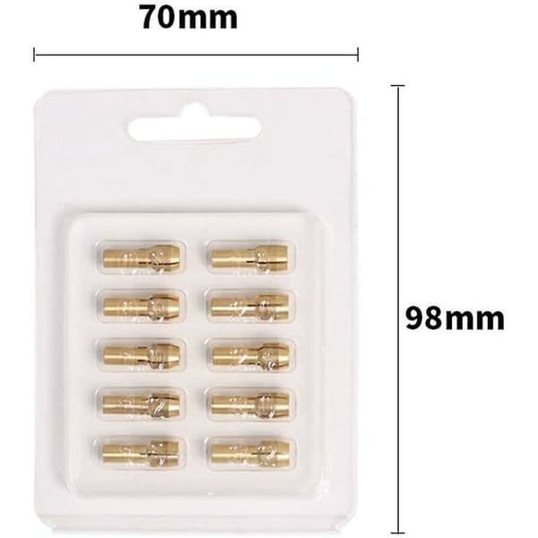 Boremaskiner - 10 stk. præcisionskobberpatroner 0,5-3,2 mm til Dr