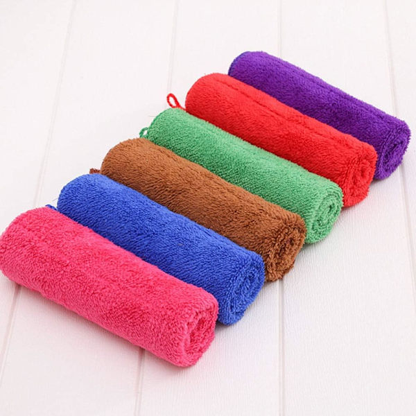 6 stk Håndklær i Mikrofiber Fleece Håndklær til Kjøkken