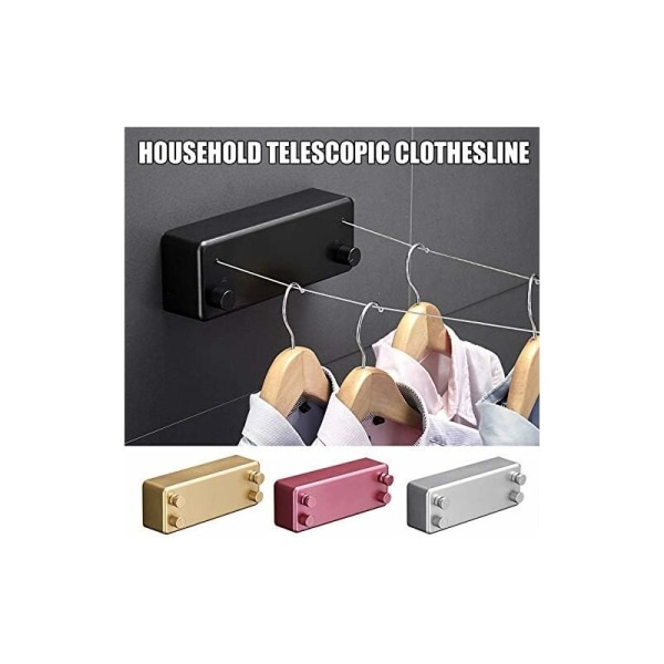 Torkkläder Torkställ Retractable Klädstreck Dubbel Ståltråd