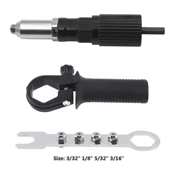 Adapter for Rivet Gun - Riveting Pliers for Cordless Screwdriver and Drill, (1pcs)