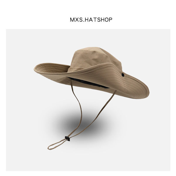 Herre Spand Spand med Snørelukning Solbeskyttelse Floppy Visor Spand Hat
