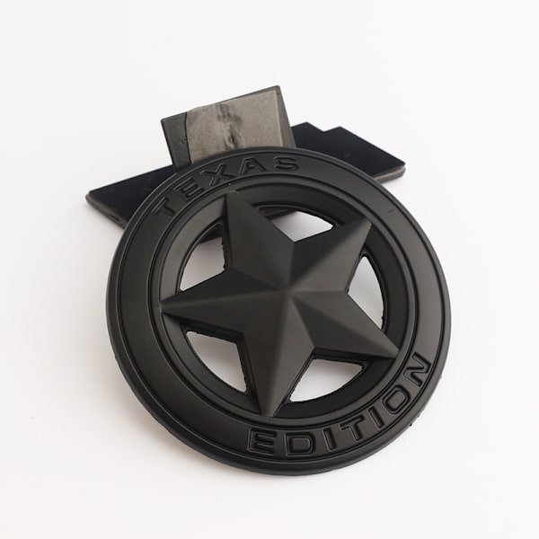 (KAKSI PAKKAUSTA) Texas Edition Star KAIKKI MUSTA Pyöreä 3\" Kilpi Embleemi