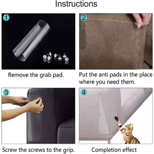 Husdjurskatt Anti-Scratch Guard Shield Träningsremsa Soffa Vägg Dörr P