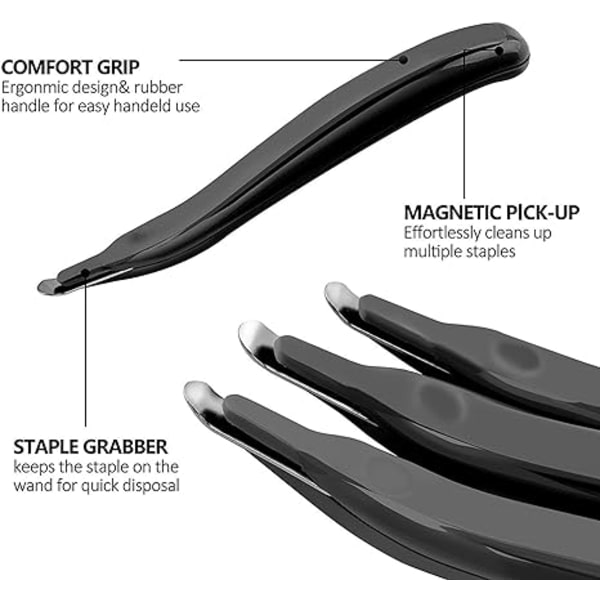 4-pakks stiftemaskin profesjonell magnetisk enkel stiftemaskin stift R