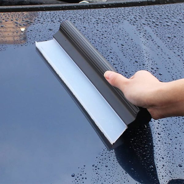 10\" Silikon Vattenblad Squeegee, Snabbtorkande Vindrute Wiper Blade Squeegee, Halksäker Bil Dusch Squeegee