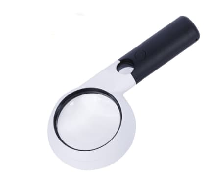 1 stk. Lighted Reading Magnifier, Lupe med LED-lys, H