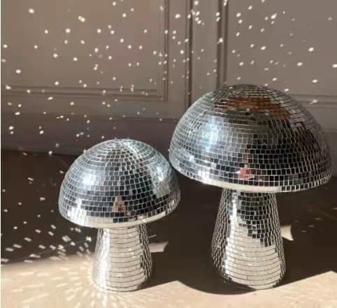 Sopp discokulefestrommet Spisestuedekorasjon Disco Speil