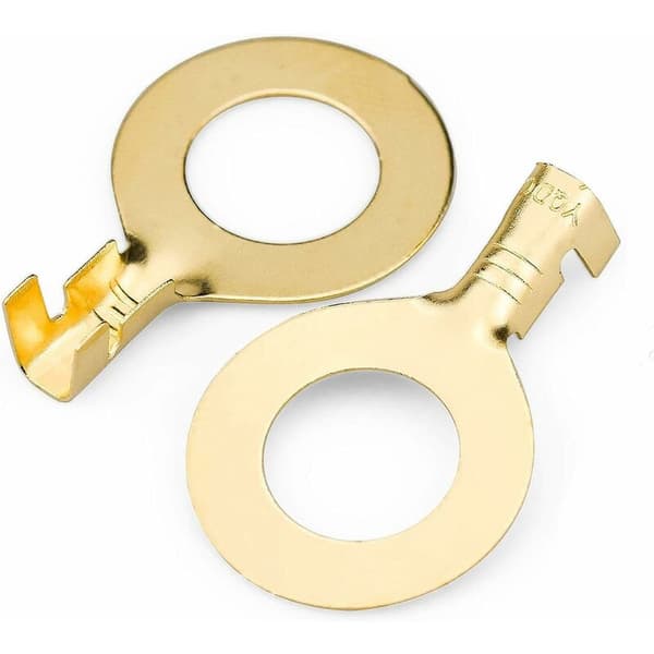 150 stk elektriske ringkoblinger i messing, kobber