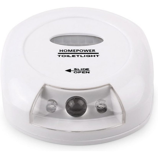 Batteridrevet automatisk LED-lys med bevegelsessensor for toalett