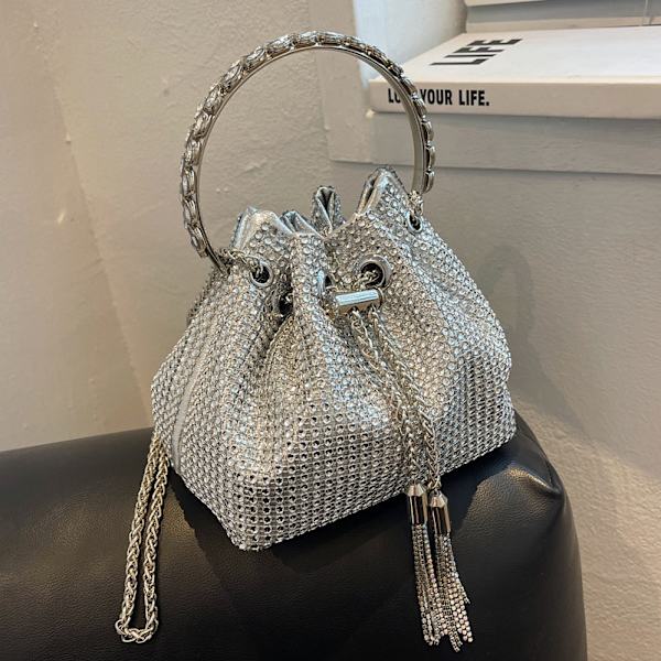 Kvinde Aften Taske Glitzrende Rhinestone Pung Designer Kæde Clutch Pung Taske Par