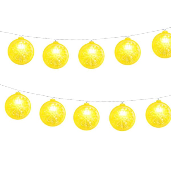 Citronformede Fe-lys, 3M 20 LED USB-lyskæde, til bryllup