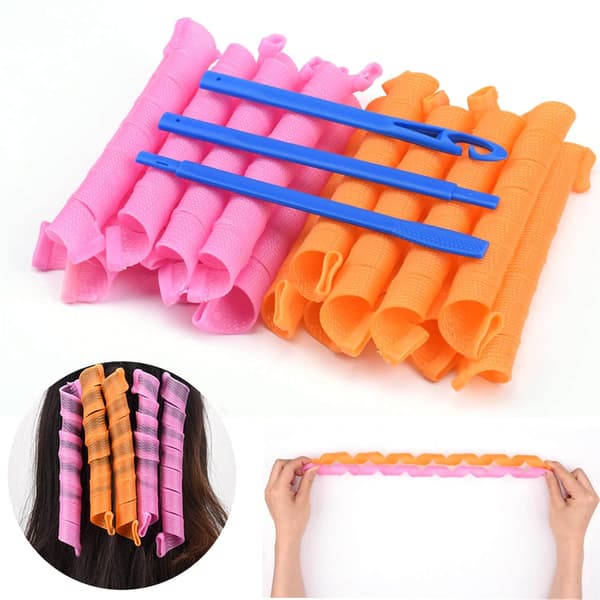 30PCS Magiska Hårrullar Lockar Styling Kit, DIY Ingen Värme Hårkrullning