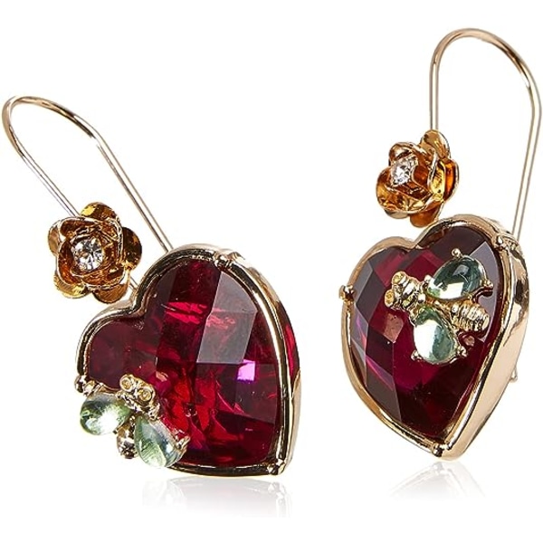 Johnson Stone Heart Drop Earrings