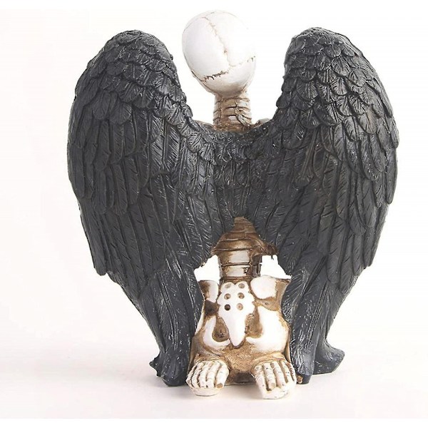 Harpiks Figurer Skulptur Gotisk Skelet Krop Harpiks Vinge Kranie Statuer Hal
