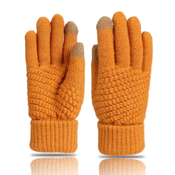 Designade pekskärmshandskar - Smartphone-handskar, orange, One Siz