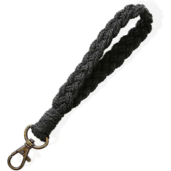 Makramé nøkkelring håndleddsstropp nøkkelkjede Boho armbåndsløkker for kvinner nøkkelbånd nøkkelring armbånd nøkkelkjede kvinner gaver