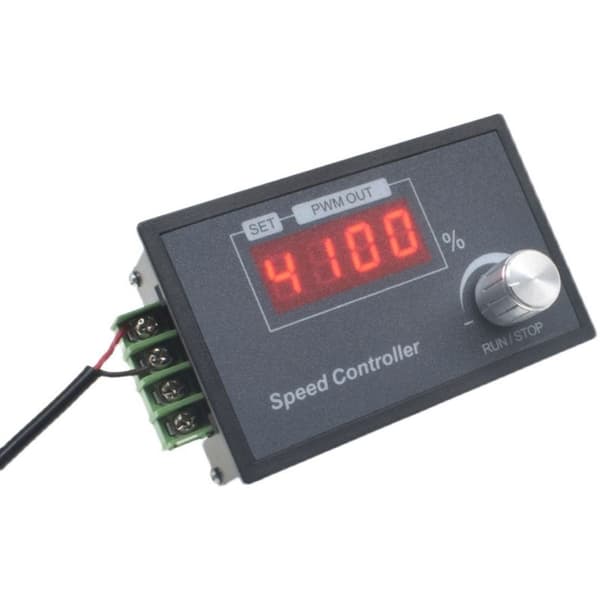 Motorhastighetskontroller, PWM DC 6 12V 24V 36V 48V 30A Motorhastighetsregulator Justerbar med Start Stopp-bryter