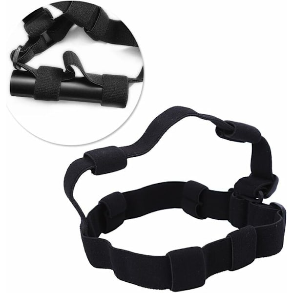 Hodelykt Hodebånd Stropp Hodelykt Belte Justerbar Komfortabel Nylon Hodebånd for Camping Fotturer Sykling Klatring - Svart