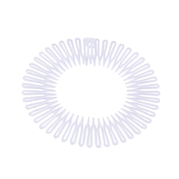 9 stk. Full Circular Stretch Comb Fleksibel Plast Sirkel Kam