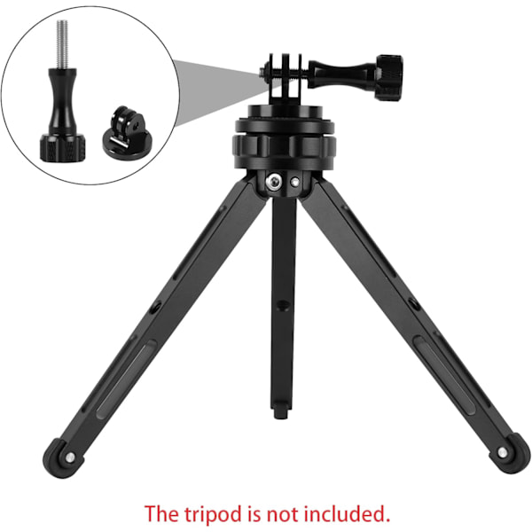 Tripod Mount Adapter i Aluminiumlegering med Skruv för GoPro Session GoPro Hero GoPro Max DJI Osmo Insta360 Actionkamera