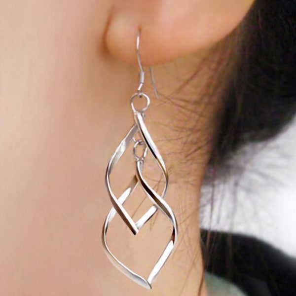 Tåardrop örhängen - Designer silver örhängen drop örhängen för kvinnor mode premium drop örhängen, silver