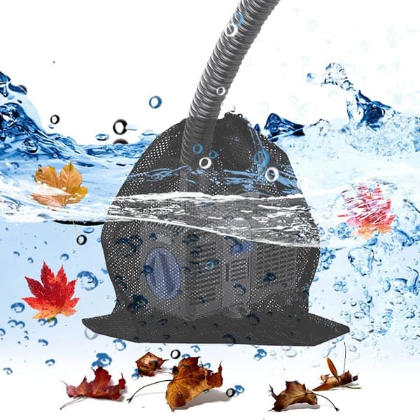 3 st pumpfilter nätpåse dammpump filterpåse med dragsko vattenpump