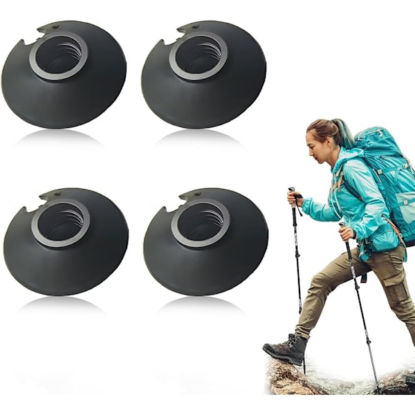 Vandrestangs Kurv, 4 stk. Udskiftnings-Sne Drag Vandrestangs Spidsbeskytter til Vandring Vandrestange til Nordic Walking Stick Vandring