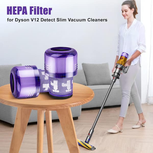4-pack HEPA-filter till Dyson V12 Detect Slim dammsugare