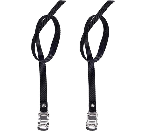 2 par sykkelpedal tåstropper Universal erstatning pedalstropper