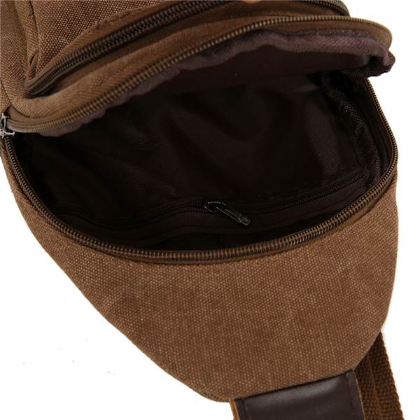 Westend Crossbody Canvas Sling Bag Rygsæk med Justerbar Rem