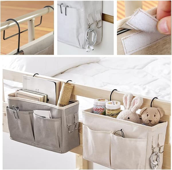 Nattbord Hengende Oppbevaringskurv Multifunksjonell Organizer Caddy for