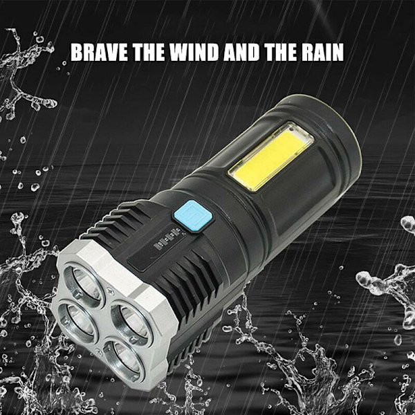 Taskulamppu (vakio) Super Bright LED -taskulamppu COB-sivulla