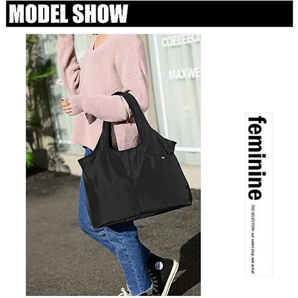 Multifunktionel Nylon Håndtaske Multi-lomme Mor Tote Bærbar Dame Skuldertaske