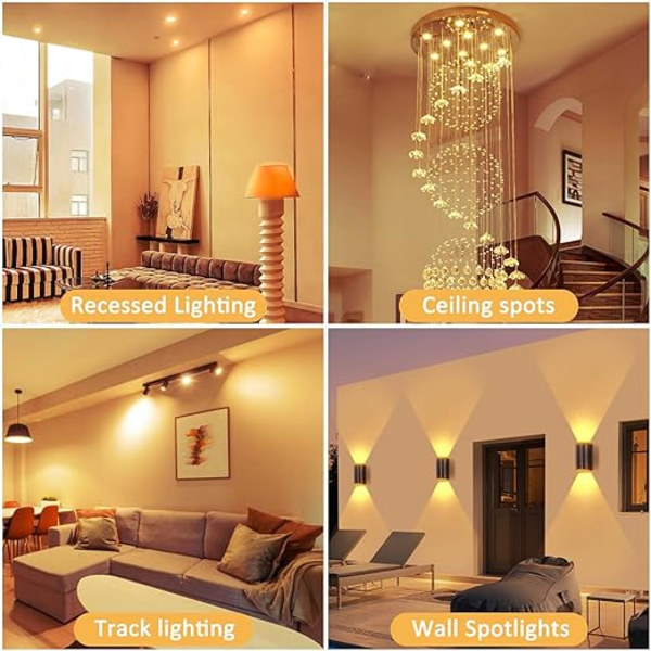 GU10 LED-ljuskopp, hemmakontor, köpcentrum, butik, hög ljusstyrka ljuskopp, 5