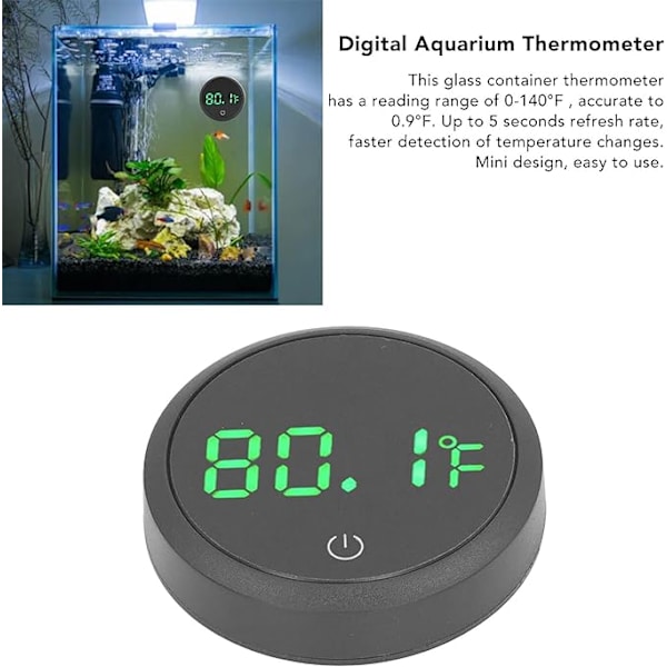 Digitalt akvarie termometer, digitalt akvarie termometer med berøringsprec