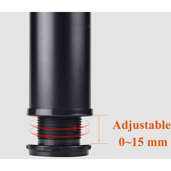 4 säädettävää mustaa jalkaa 50 mm korkeat paksut kaapin jalat pöydän jalat huonekalujalat