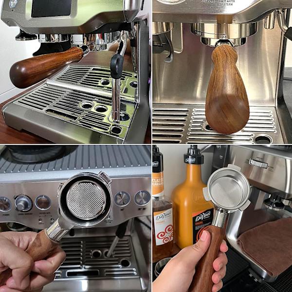 58mm pohjaton kahva espressokeittimille, ei sisällä suodatinkoria