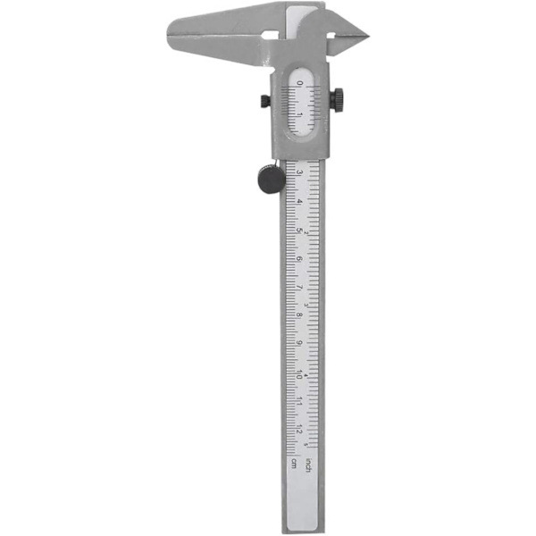Vernier-skjutmått i rostfritt stål, mikrometer, 5 tum