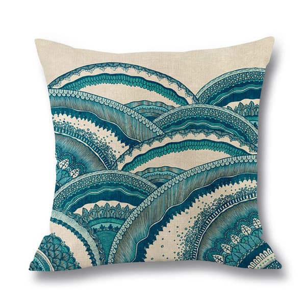 Set med 4 st linnekuddfodral, 45x45cm