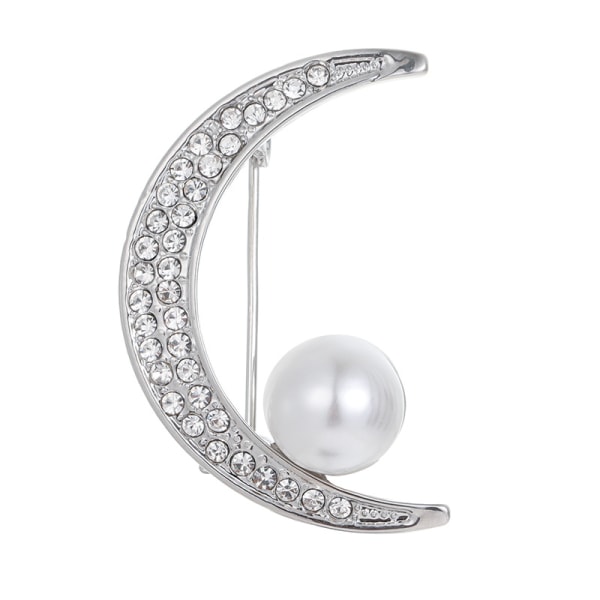 Pearl Moon & Star Örhängen Silver 2st